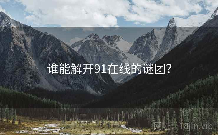 谁能解开91在线的谜团?  第2张 谁能解开91在线的谜团?  第2张