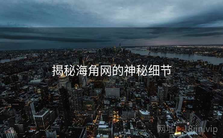 揭秘海角网的神秘细节