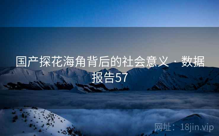 国产探花海角背后的社会意义 · 数据报告57
